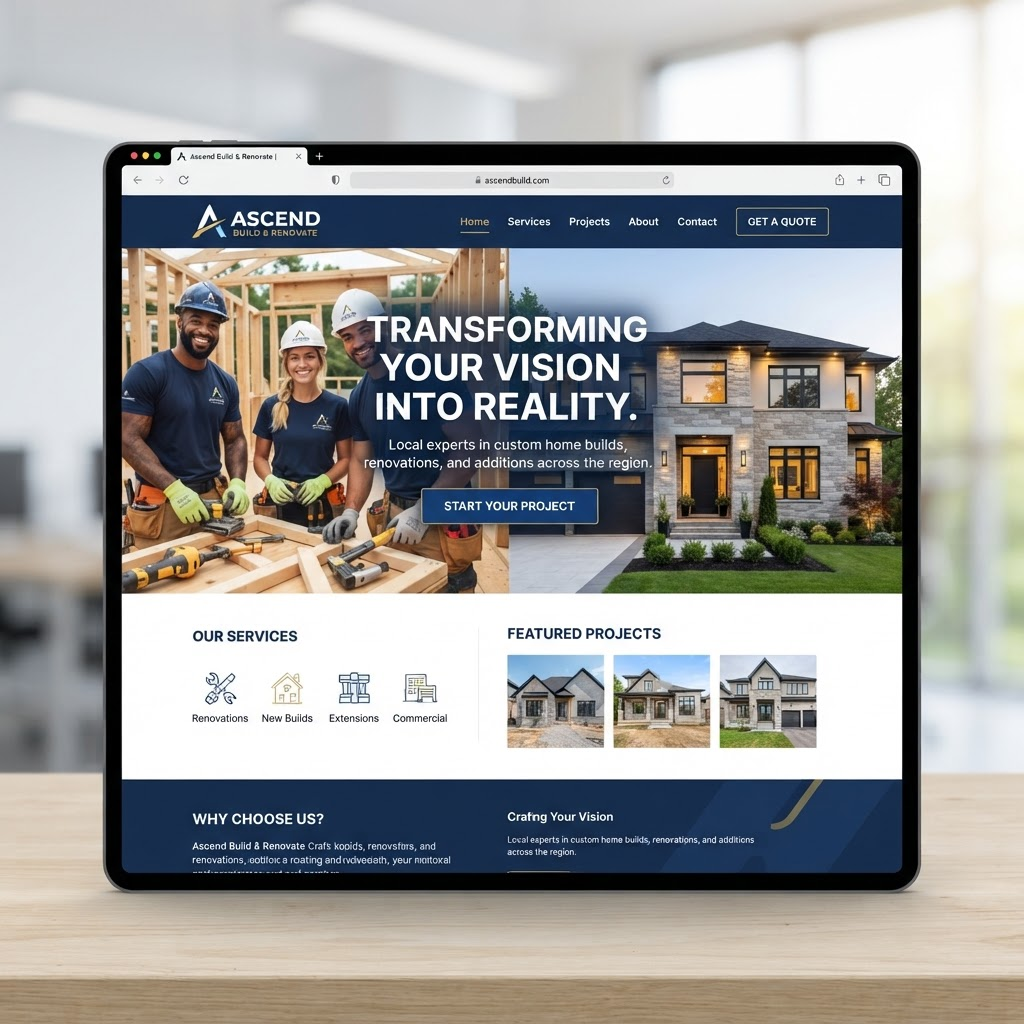 Website designed for Cornerstone Builders